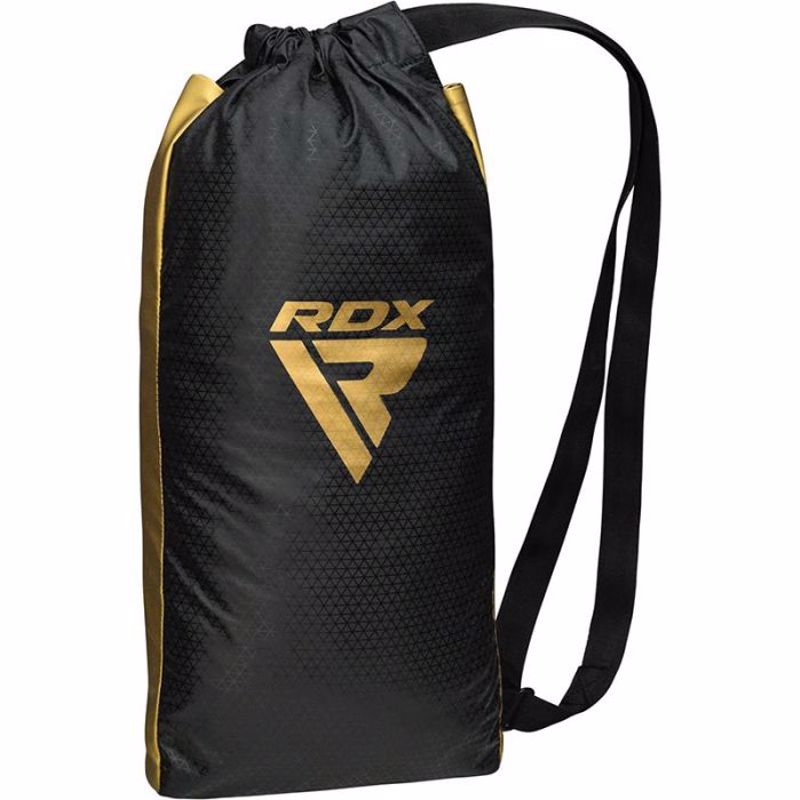 RDX L2 MARK LACES Pro Sparring Boxing Gloves - BLACK/gold